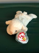 RARE RETIRE TY BEANIE BABIES FLEECE THE LAMB WITH PVC PELLETS