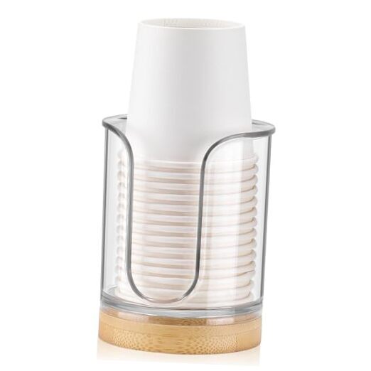 3 oz Bathroom Cup Dispenser, Small Mouthwash Cups Dispenser, Disposable