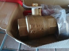 Ball Valve 1 1/4 Inch NPT Female Threaded Brass Ball Valve, Full Port Forged...