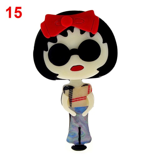 Acrylic Modern Lady Girl Fashion Brooches Women Men Pins Gifts Jewelry Brooch - Picture 18 of 47