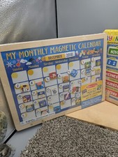 New Melissa And Doug Monthly Calendar Reminders Fold Out Wooden Toys