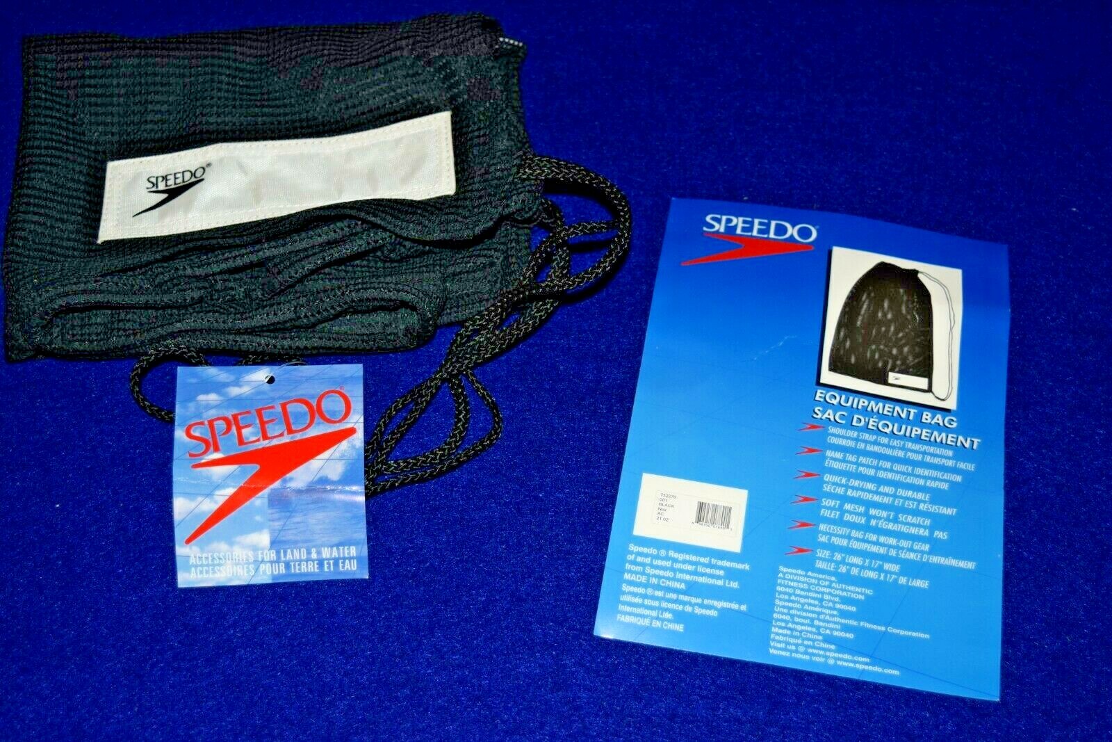 Bag 26" X 17" Soft Mesh Shoulder Strap Black