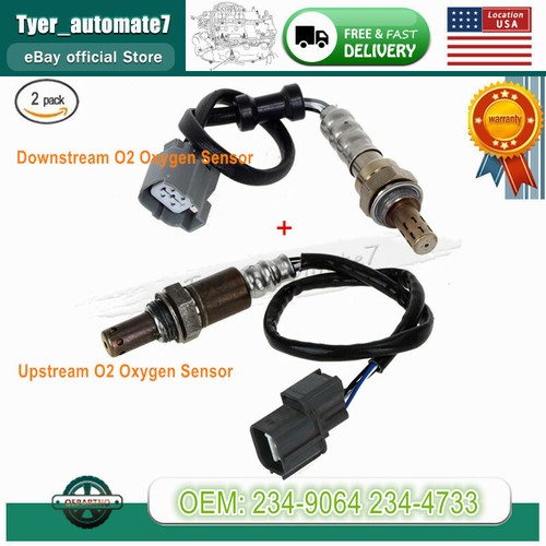 Sensor de oxígeno arriba+abajo 2 piezas para Honda Element 2003-2011 2,4 L 234-9064 234-4733 EE. UU. - Imagen 3 de 6
