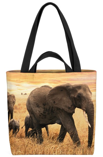 Elefanten Steppe Afrika Tasche Elefant Afrika Safari Dschungel Zoo Tiere-image