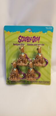Scooby Doo Backpack Clips 4 Pack Party Favor Hallmark Cartoon Network keychain