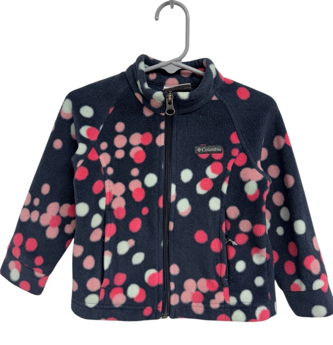 Columbia baby toddler girls fleece jacket gray multicolor size 2T