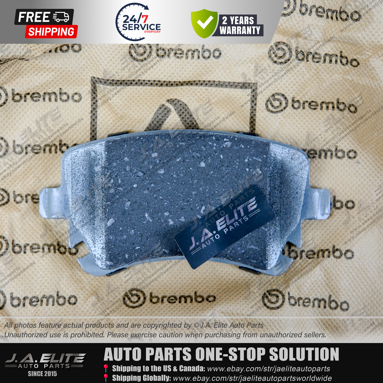 Genuine Brembo Rear Brake Pad kit fits Bentley GT GTC Flying Spur, 3W0698451J