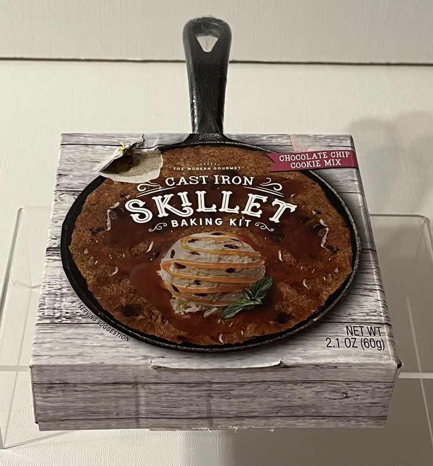 The Modern Gourmet Cast Iron Mini Skillet Baking Kit Chocolate Chip