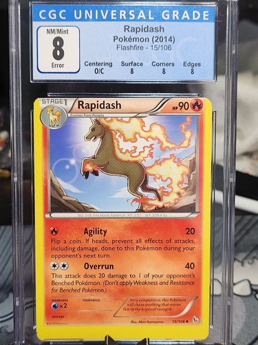 Rapidash graded CGC 8 for sale on eBay