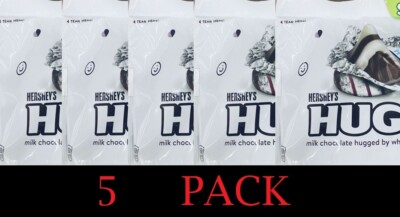 Hershey's HUGS Milk Chocolate Hugged by White Creme Candy SHARE PACK 10.6oz 5 PK