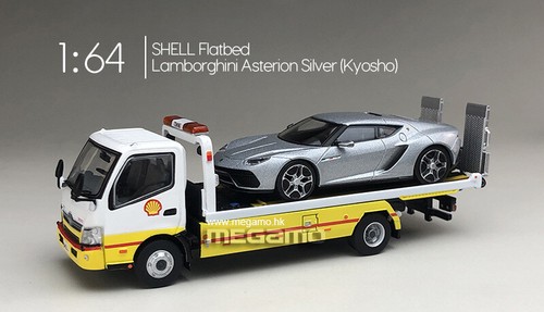 1/64 TINY Toyota Hino 300 Shell Flatbed Tow Truck Working flatbed Diecast Model - Picture 22 of 32