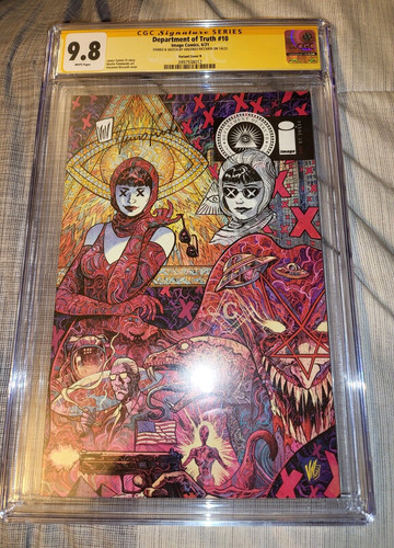 Department of Truth 10 Riccardi Variant CGC SS 9.8 Signed Sketch Remarque DoT