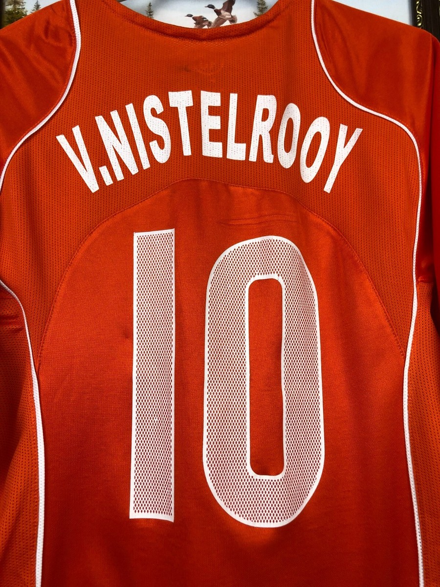 Netherlands Home football shirt 2004 Soccer 10 Nistelrooy