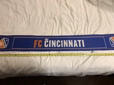 MLS FC Cincinnati soccer scarf Ignite And Unite reversible crest 56” Ruffneck ⚽️