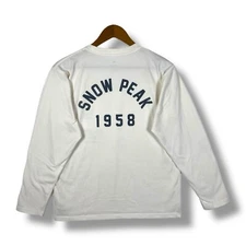 SNOW PEAK 1958 Outdoor Wear Apparel Logo Tee Shirt Medium Size