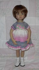 Global TODDLER Doll Wig SIZE 7/8 AUBURN Short Straight Hair/Bangs Full Cap NWT