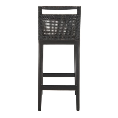 SAFAVIEH Darin Bar Stool | Black / White | - Picture 9 of 12