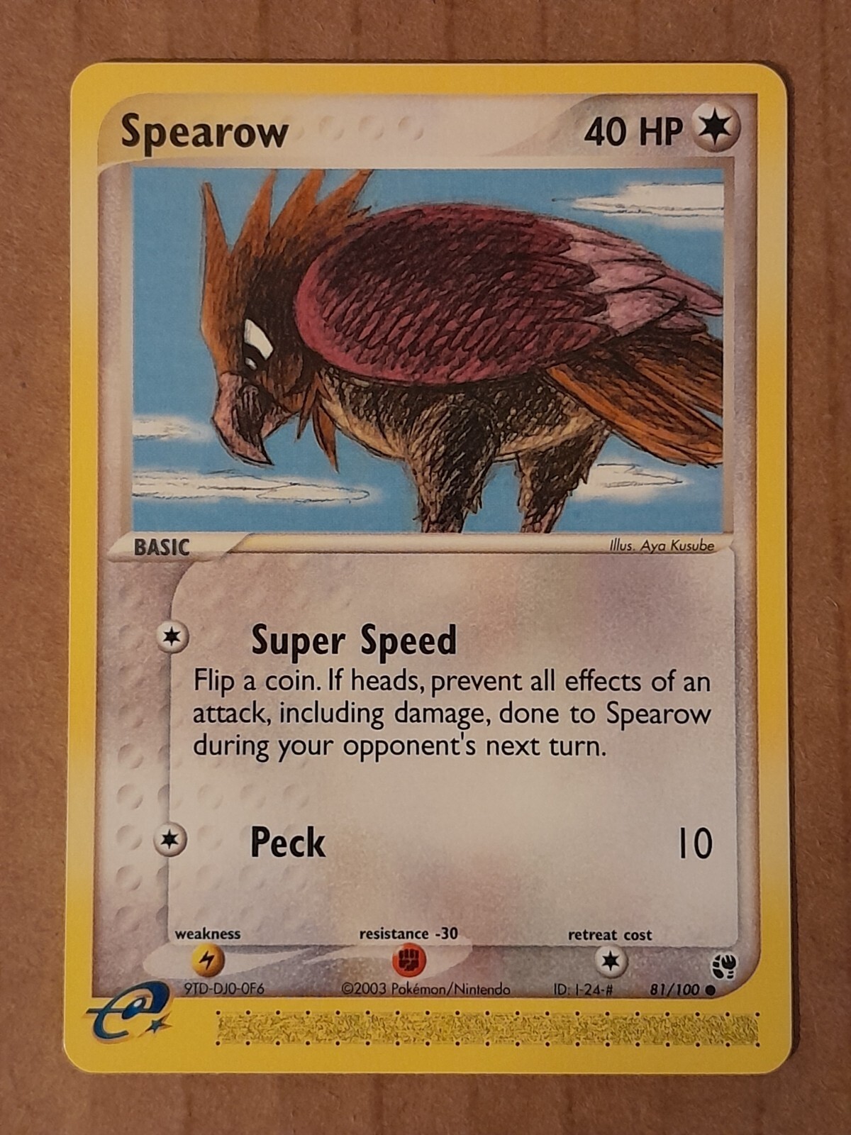 Pokemon Spearow 81/100 Ex Sandstorm E-Series NM See Pictures
