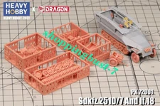 Heavy Hobby Sdkfz.251D/7 Half-track armored vehicle And If.18 Infantry Trailer