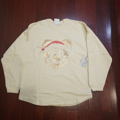 Size M Disney Sequined Santa Mickey Merry Christmas Pixie Dust Spirit Jersey