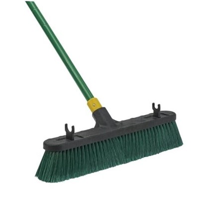  Bulldozer 18-Inch Multi-Surface Push Broom, Green, Heavy 18 Inch Multi Surface