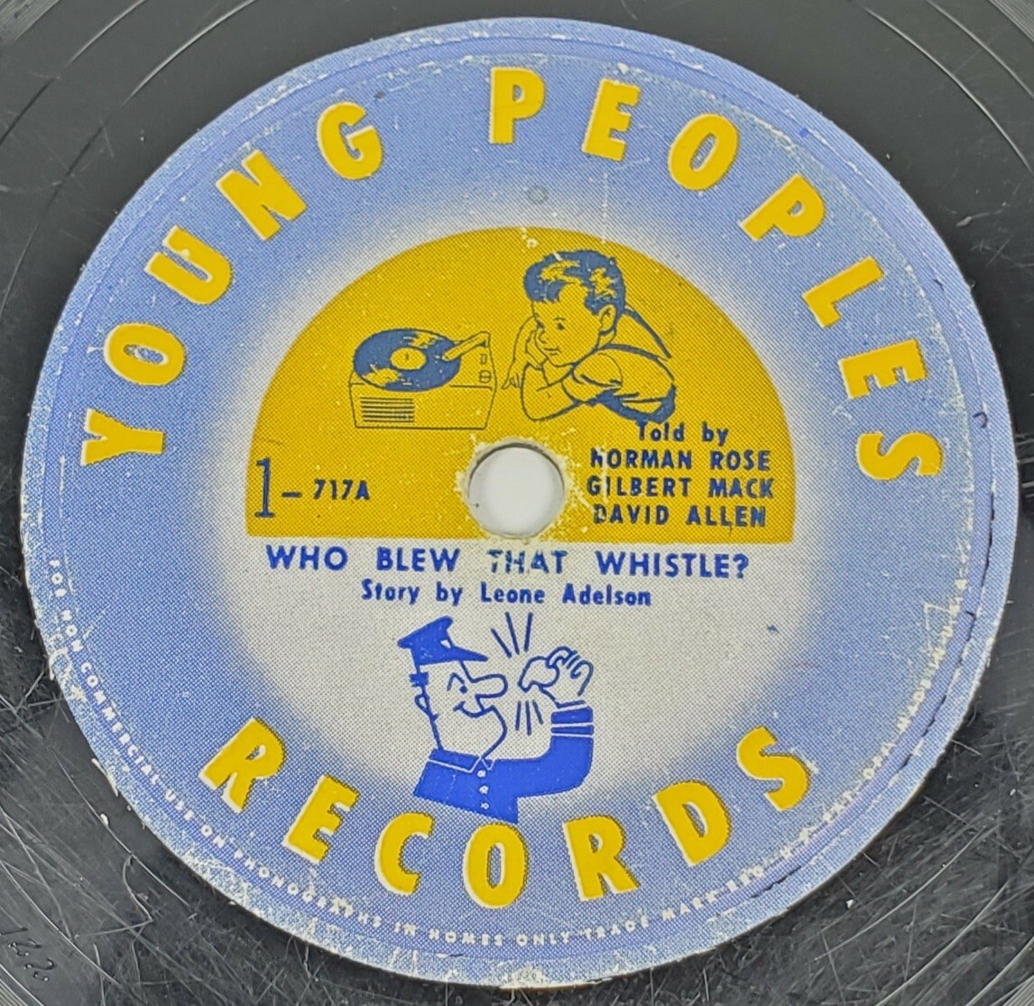 1940's-50's Who Blew That Whistle Young Peoples Records 10