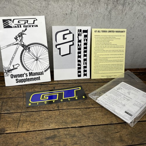 Vintage GT Owner Manual All Terra MTB 