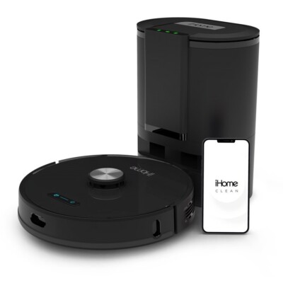 iHome Autovac Nova Self Empty Robot Vacuum And Mop, Laser And HomeMap Navigation