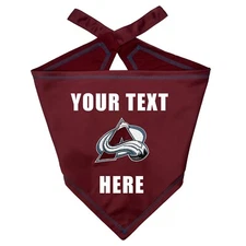 Pets First NHL Personalized Tie Around Bandana for Dogs & Cats Customizable Bibs