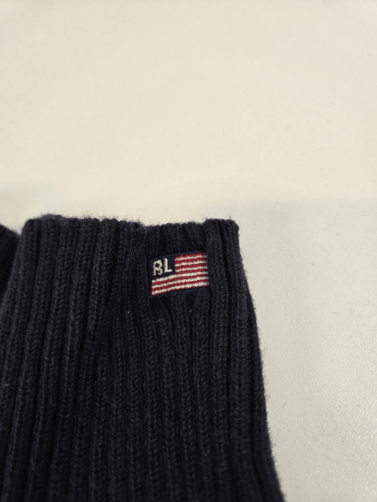 Vintage Polo Jeans Co Ralph Lauren Sweater Womens Medium Ribbed Mock Neck 90s thumbnail 3