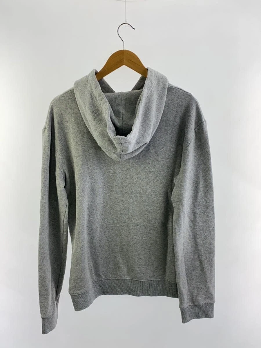 SAINT LAURENT (YSL) Felpa con cappuccio Saint Laurent L cotone grigio tinta unita TT09 464581 YB2OD usata