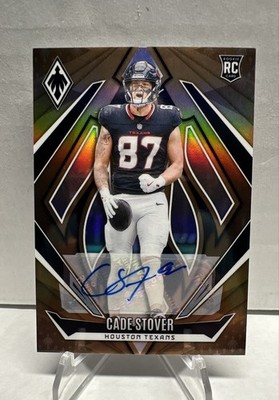 2024 Panini Phoenix - Rookies Cade Stover #168 Bronze Autographs 33/33 Book End.
