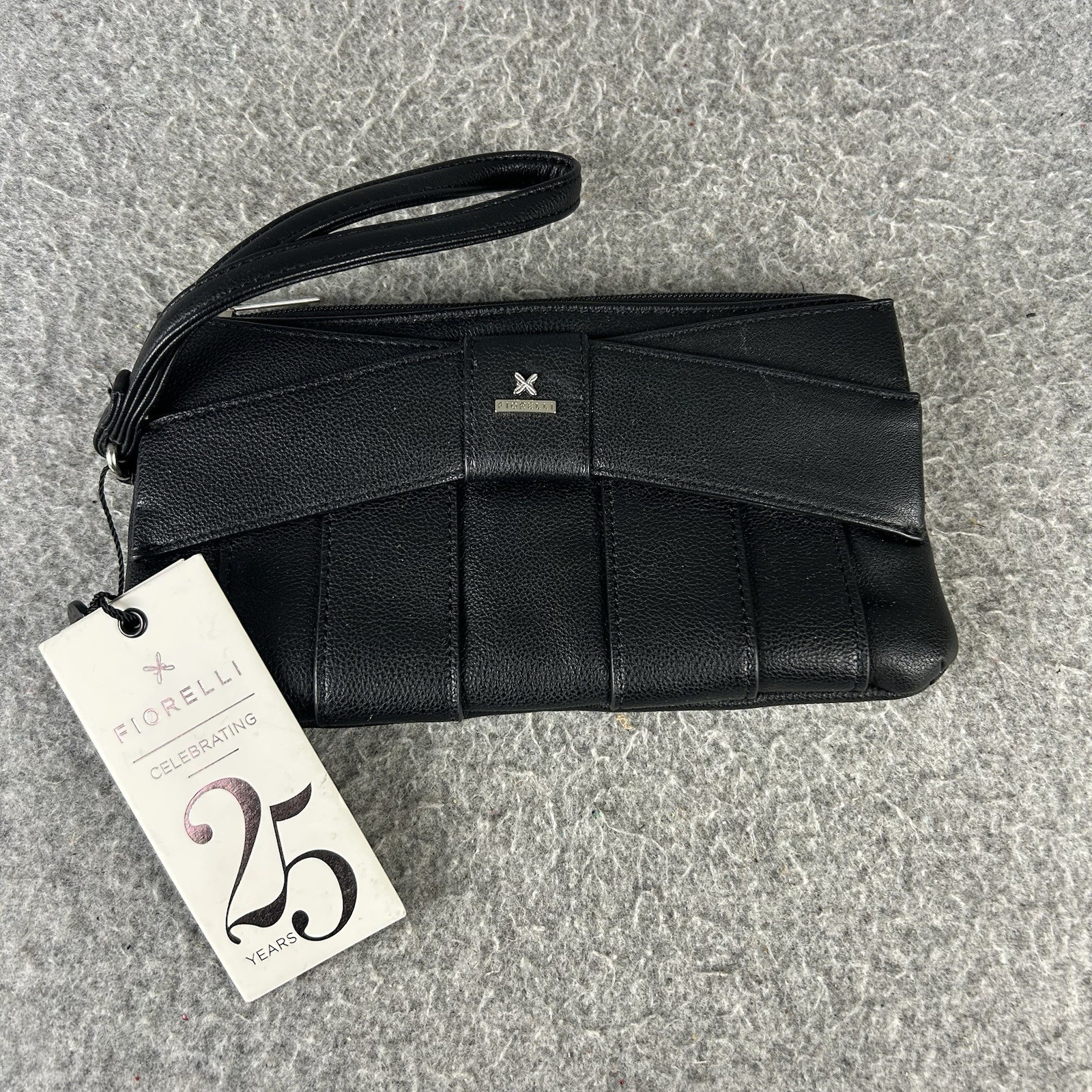 Fiorelli Wristlet Large Faux Leather Purse Womens Bag Black NEW RRP: £35