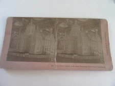 1893 Columbian Exhibition Stereoview Card Of The Iowa Exhibit By Kilburn