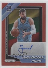 2020 Chronicles National Pride Signatures Red Prizm Jonas Valanciunas Auto 0u66
