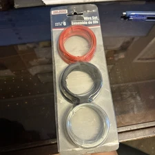 NOS Tool Bench Hardware PACK OF 6 Wire SET Red, Black, Silver 33 ft / 10m kit