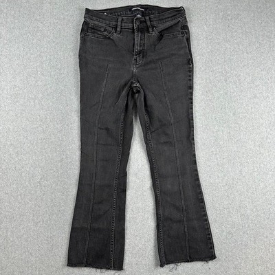 Calvin Klein Womens Jeans Bootcut High Rise Kick Boot Jeans Black Size 28