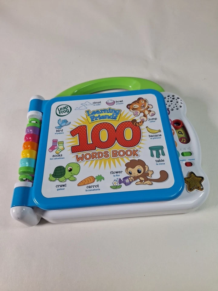 Leap Frog.  Learning Friends-100 Words Book. English and Spanish. Works Great. - Image 2 of 4