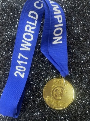 Cheerleading ALLSTARS 2017 Gold World Champion Medal RARE