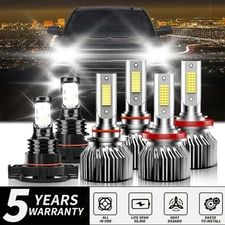 For Chevy Silverado 3500 HD 2007-2020 LED Headlight Bulb Hi Low Beam Fog Lamp