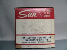 Nos Sun Nc-4 Chrome Tachometer Mounting Deep Cup