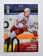 2018-19 Sereal Premium KHL 2017-18 GOLD Foil #JOK-007 Oliver Lauridsen 5/5