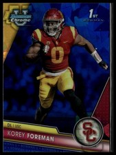 2023 Bowman University Chrome Sapphire Edition #190 Korey Foreman