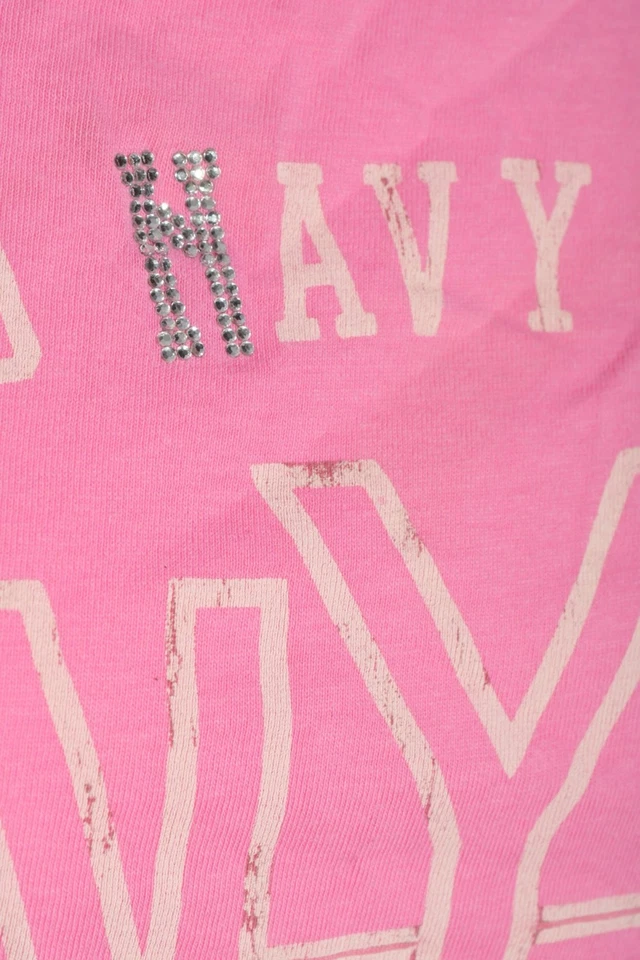 OLD NAVY T-shirt imprimé Dames Haut T EU 38 rose style décontracté - Photo 4/4