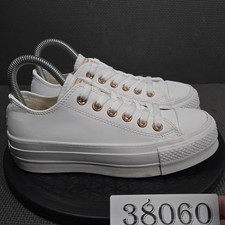 Converse Chuck Taylor All Star Lift Shoes Womens Sz 5.5 White Sneakers 564670C