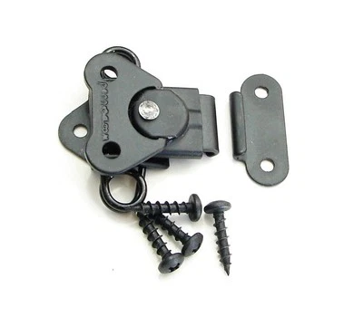 PENN ELCOM 7365BK/0334BK Butterfly Latch & Keeper w/ Screws - BLACK