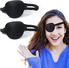 Eye Patch, 2PCS 3D Adjustable Eyepatch, Medical Eye Patches for Right or Left