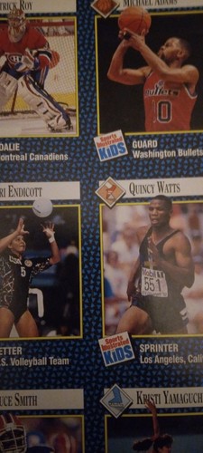 Sports Illustrated For Kids Sheet Of Uncut Trading Cards Lot November 1992 - Bild 5 von 6