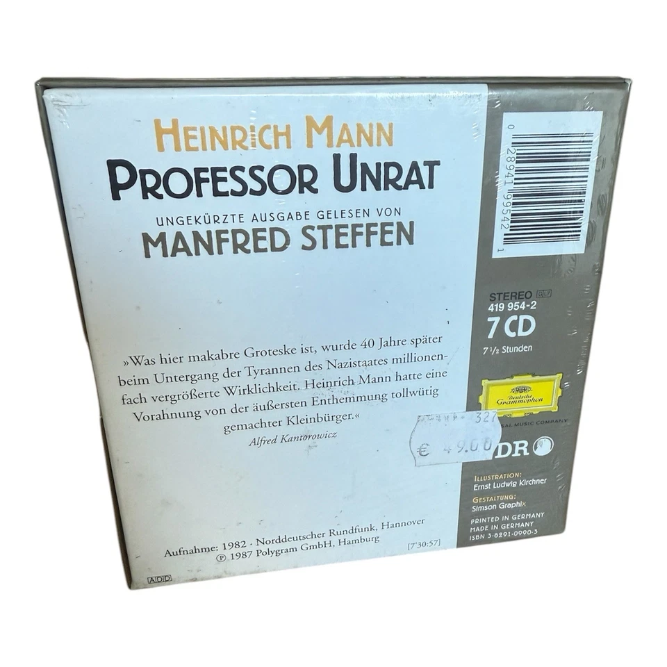 Heinrich Mann  - Professor Unrat - Manfred Steffen - Deutsche Grammophon - Neu - Bild 2 von 2