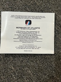 MERMAIDS OF ATLANTIS THE RIDDLE OF THE MAGIC BUBBLE NES GAME